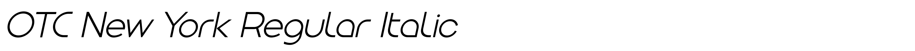 OTC New York Regular Italic